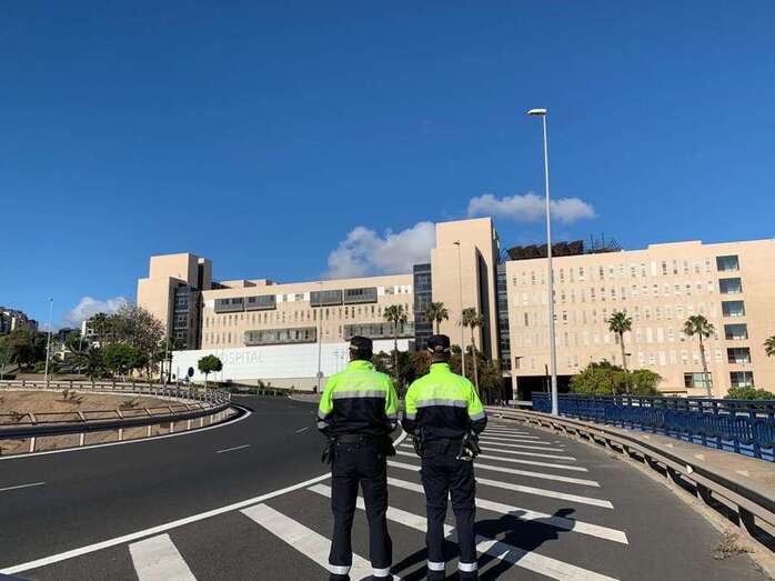 Hospital Doctor Negrín en la capital grancanaria (Foto Policía Local de LPGC)